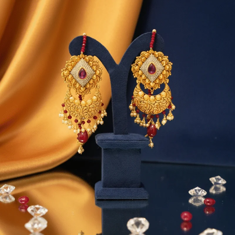 Exquisite 21 Karat Gold Bridal Set (8 Tola) - Image 5